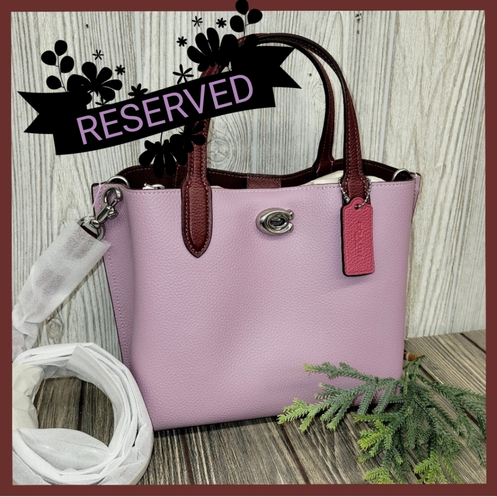 SALE TODAY🌲NWT Coach Willow Colorblock Tote/ShoulderBag